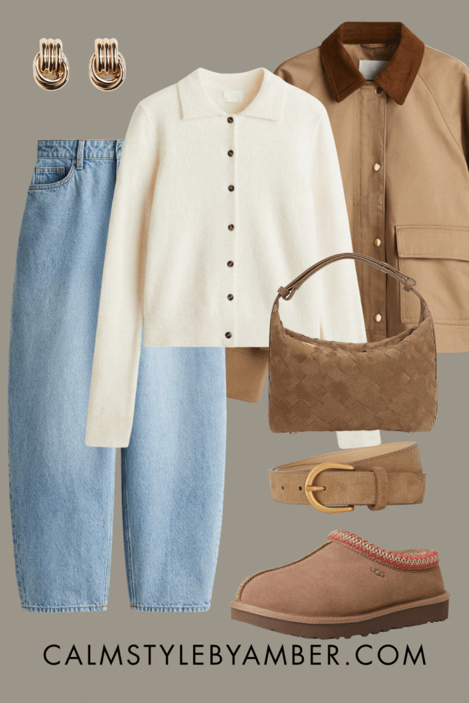 how to style white cardigan