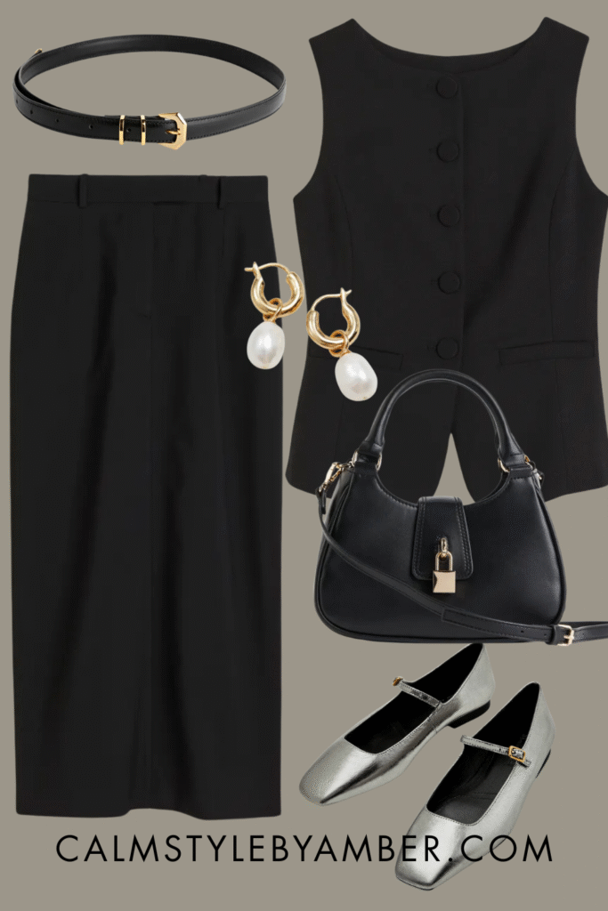 How to Style Long Black Pencil Skirt 2025