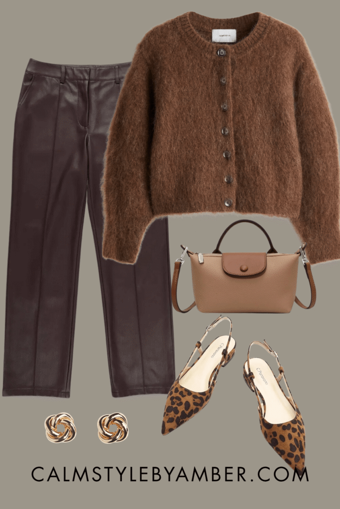 neutral cardigan outfit