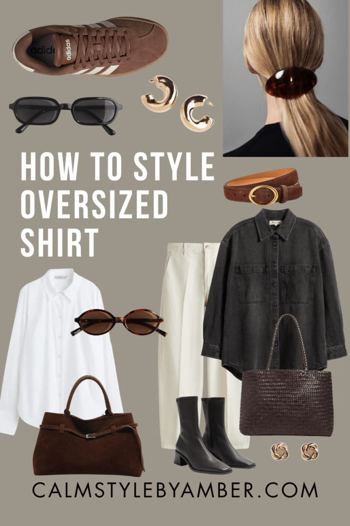 how to style oversized shirt