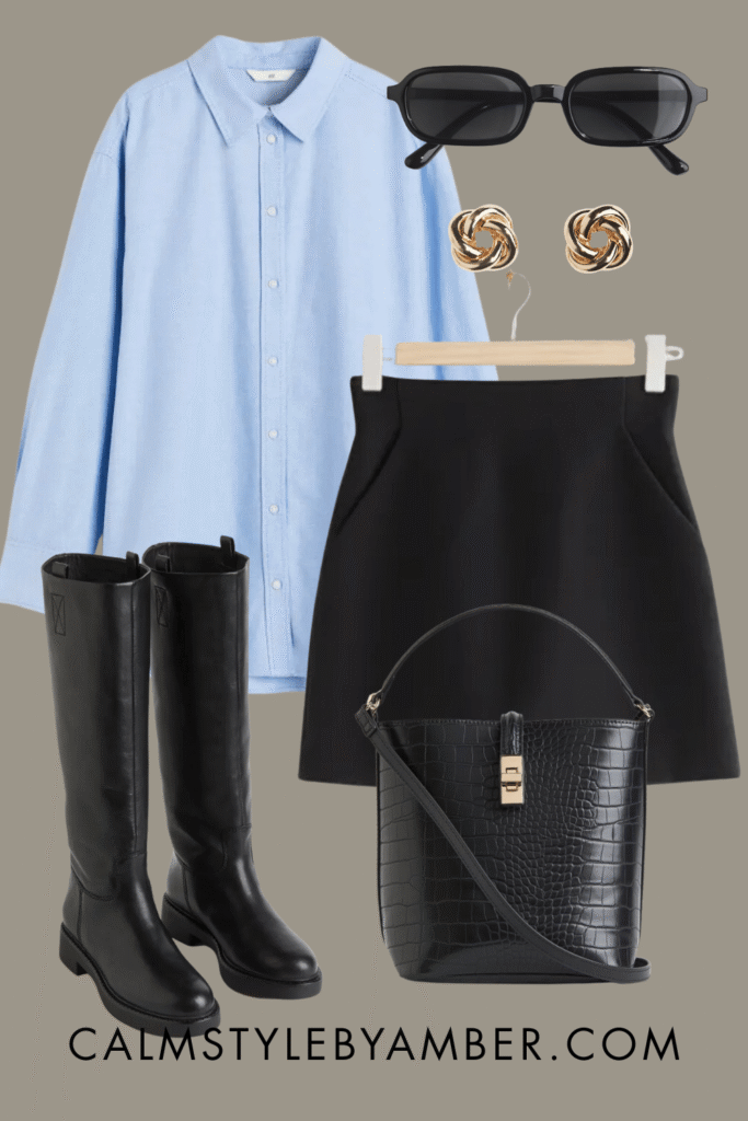 how to style oversized shirt