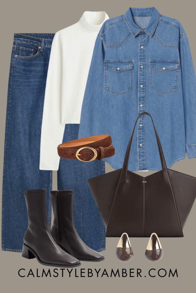 how to wear oversized shirt in winter