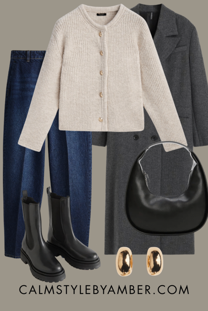 white cardigan outfit