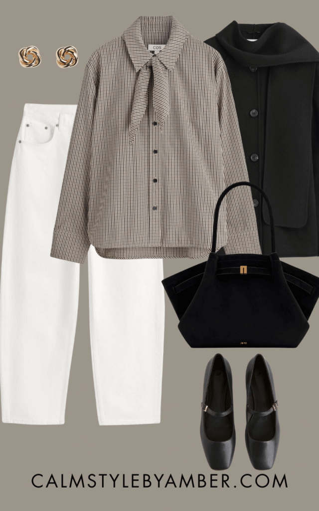 black ballet flats outfit