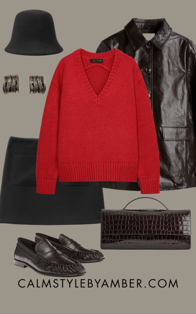 mini skirt outfit winter