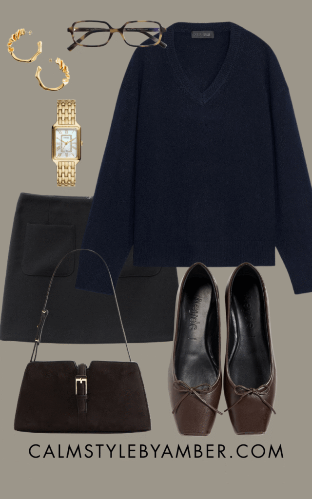 black mini skirt outfit 