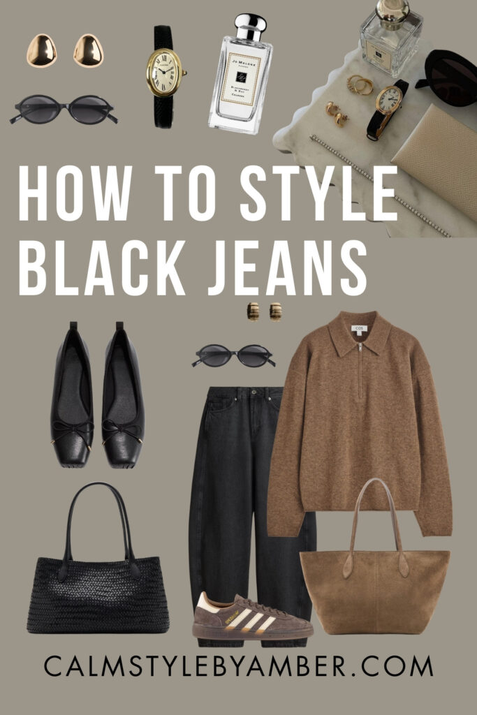 how to style black jeans