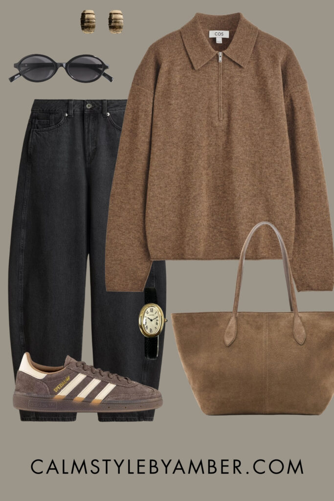 casual black jeans outfit