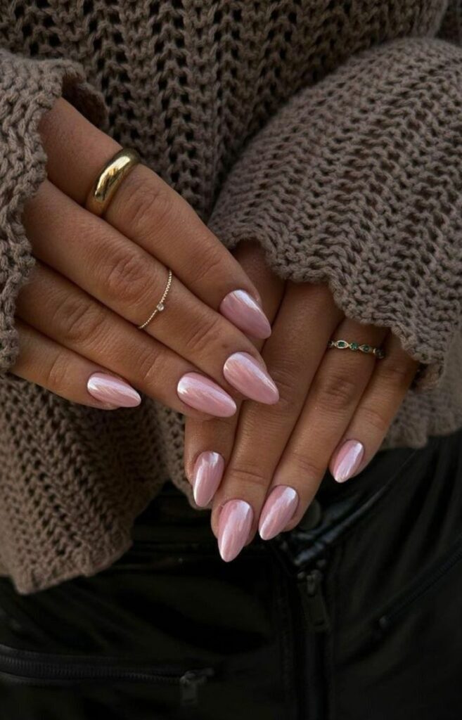 Soft Baby Pink Nails 