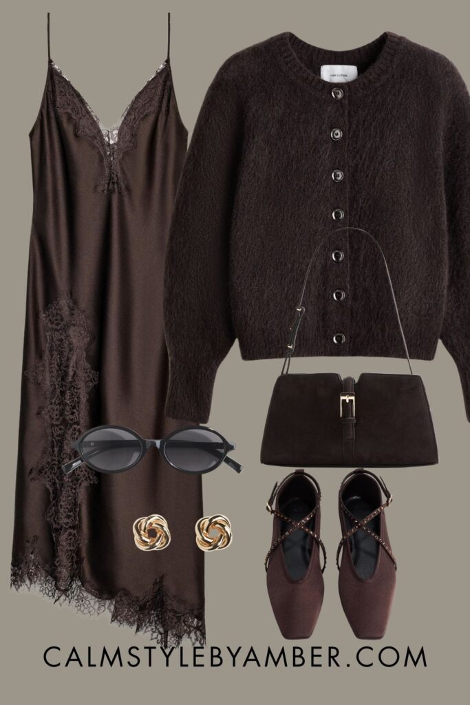 cardigan and dress outfit