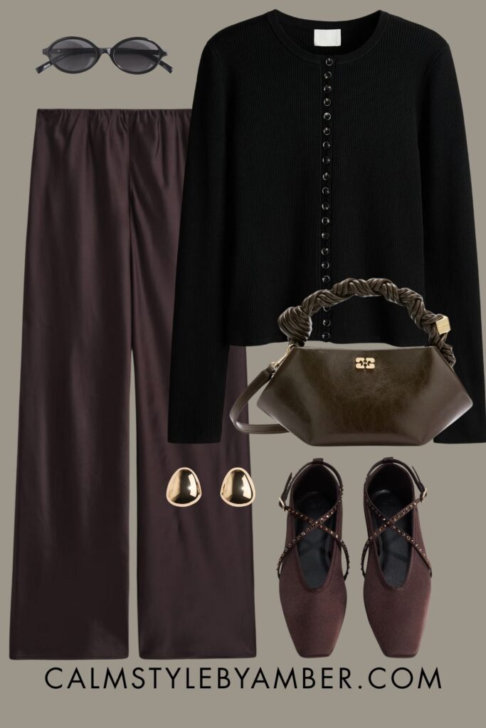 black cardigan outfit