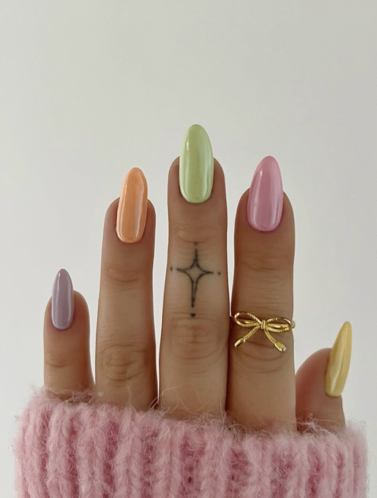 spring pastel nails