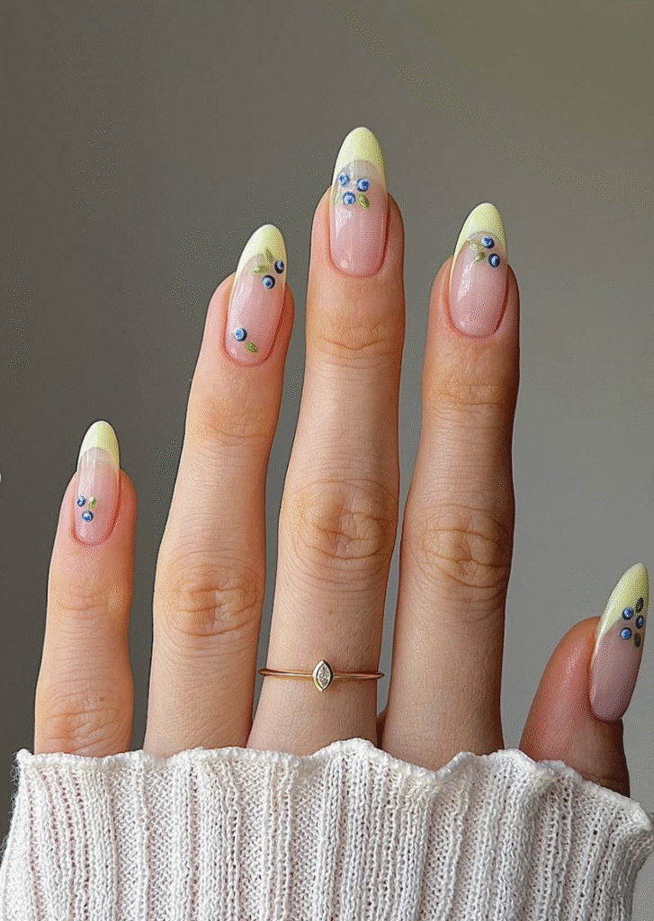 blue nails design ideas