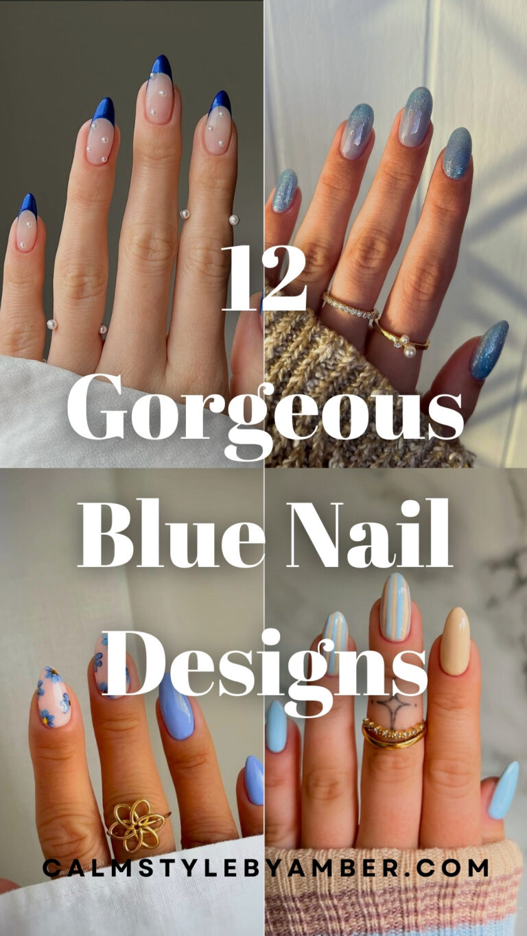 12 Gorgeous Blue Nail Designs That’ll Have You Obsessed