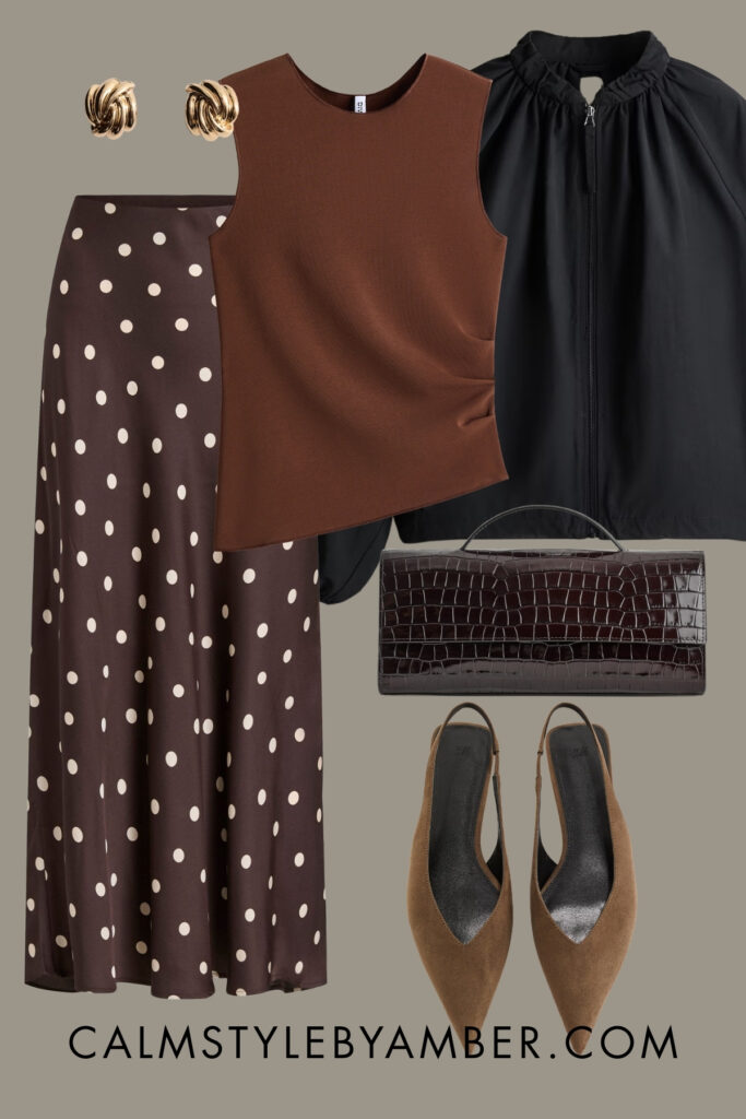 polka dot skirt outfit 2026