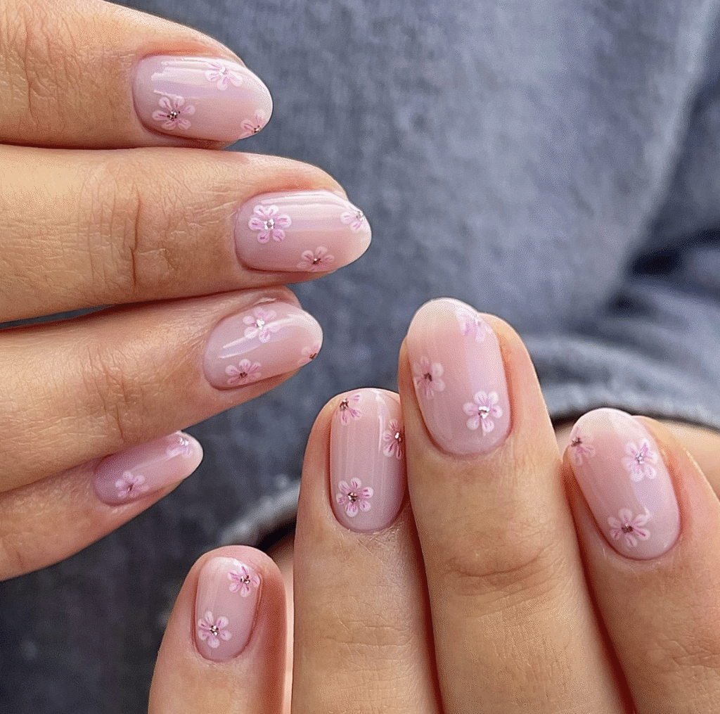 Cherry Blossom Nails