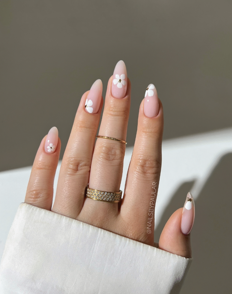 Hibiscus Flower Nails