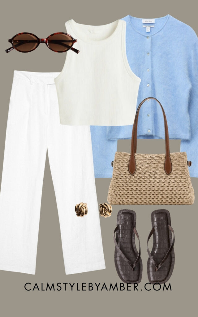 linen trousers outfit women