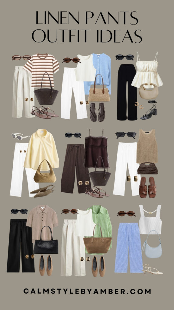 linen pants outfit ideas