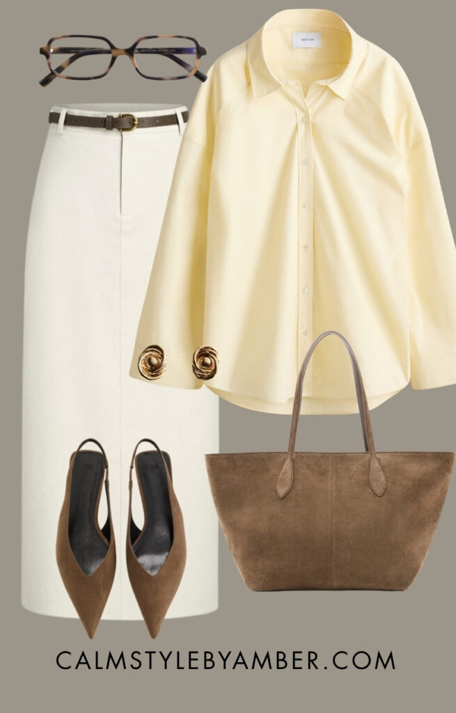 white skirt outfit ideas