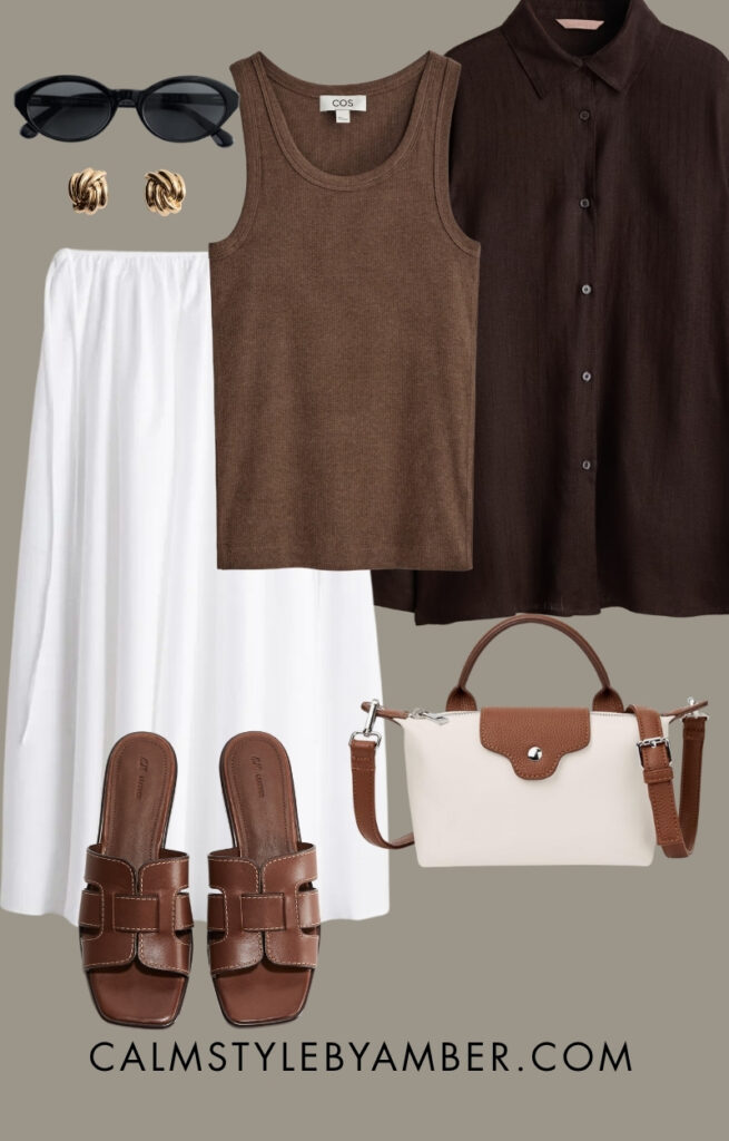 how to style white skirt
