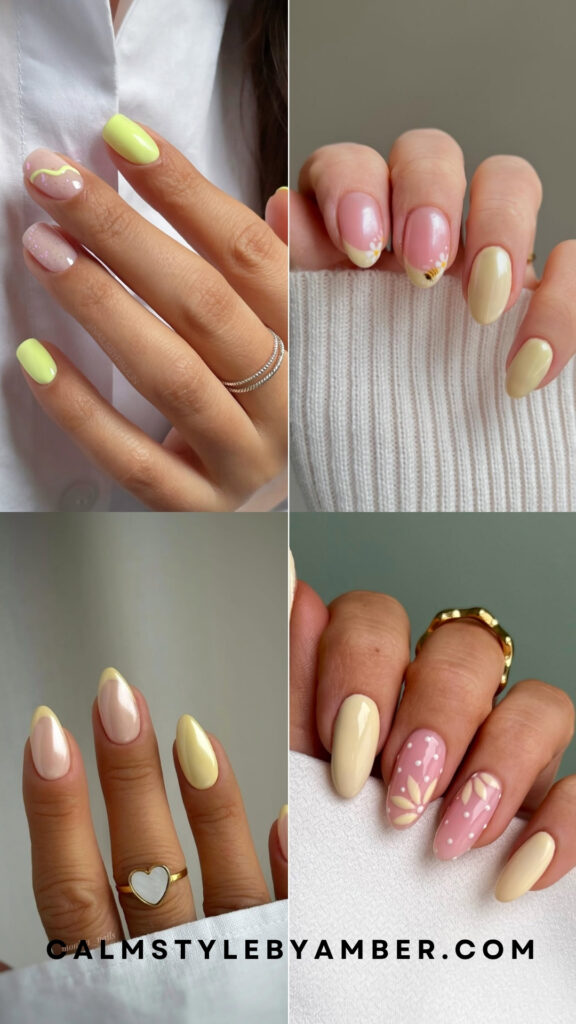 yellow nail ideas