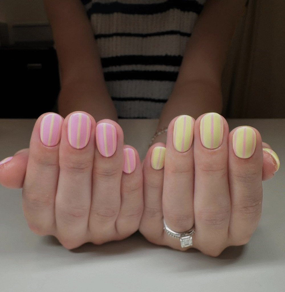pink and yellow nails 2026