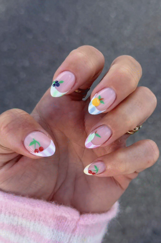bright summer nails