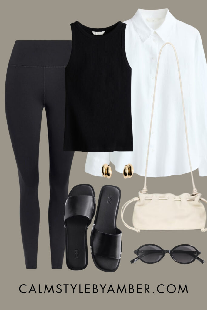 spring leggings outfit