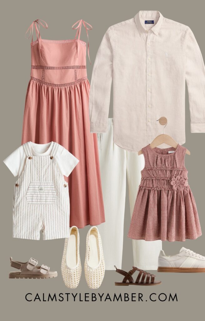 Light Pink Color Palette Family Outfits