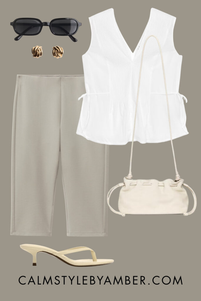 going out capri pants outfit