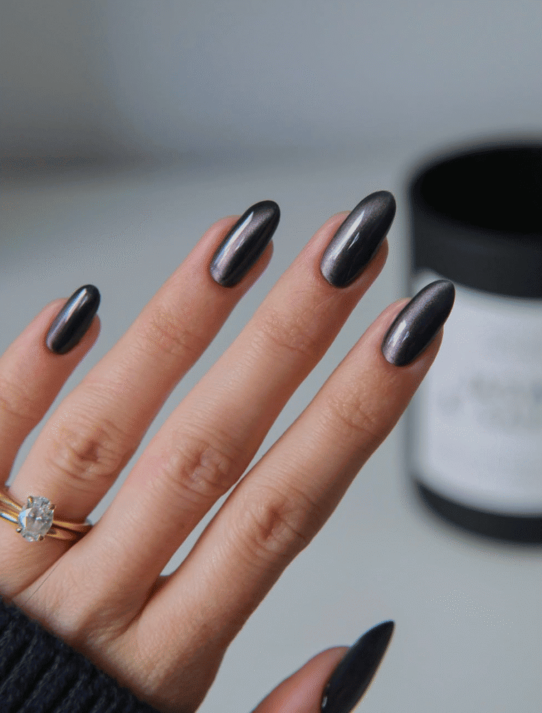 charcoal nails color